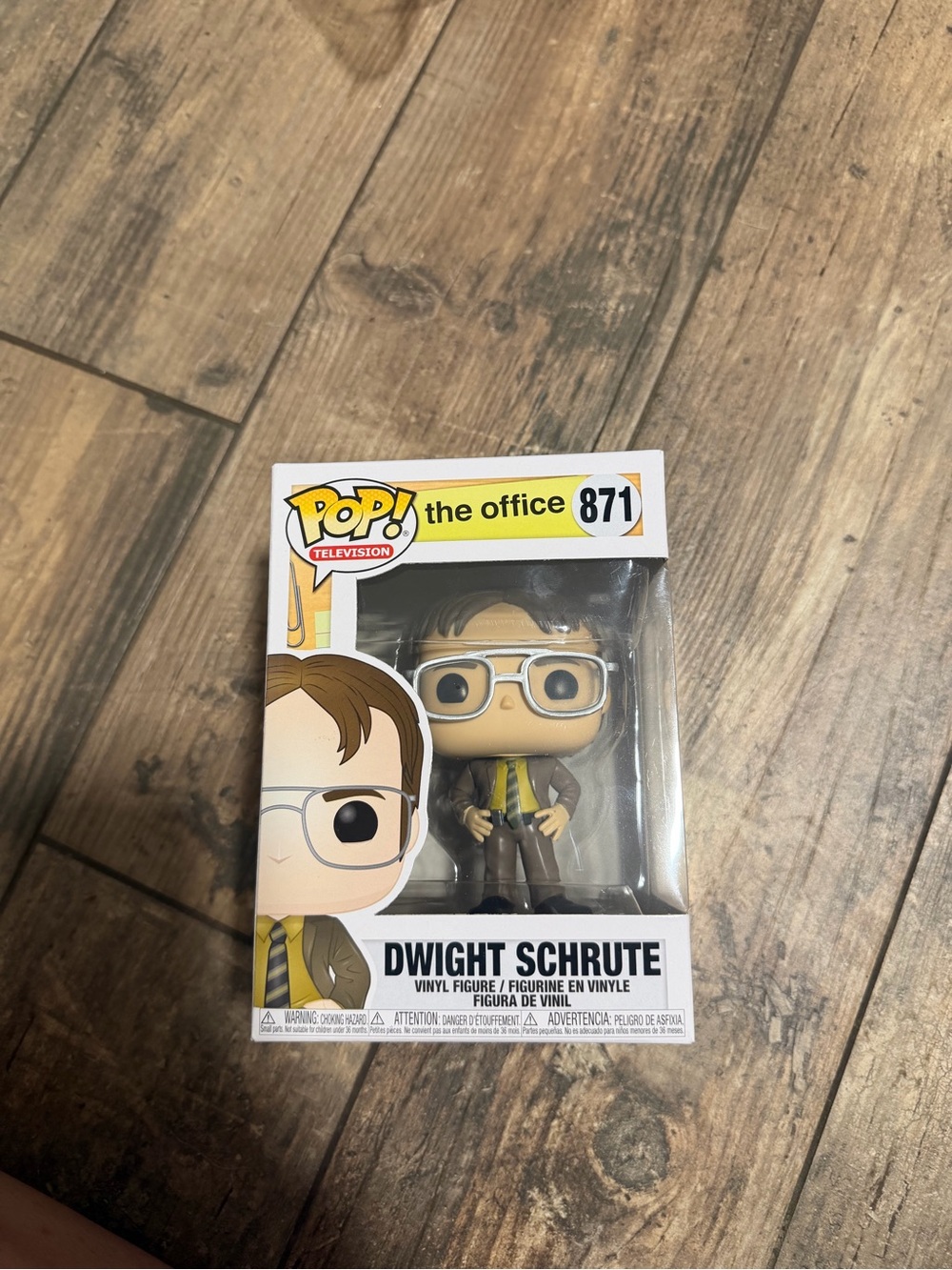 Funko Pop! The Office Dwight Schrute Vinyl Figure - Yellow Tie, Brown Suit